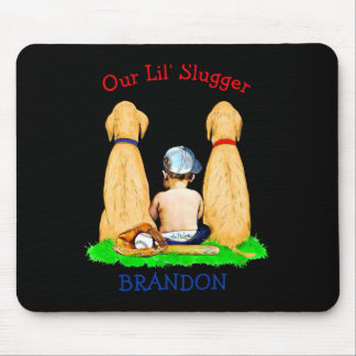 Mousepad Nosso Pequeno Rebatador Tema de Beisebol Personali