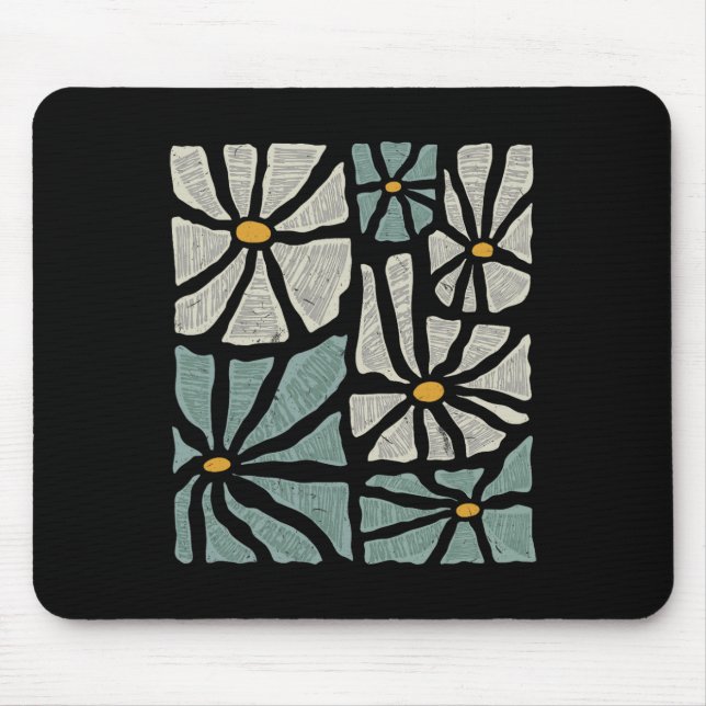 Mousepad Not My President 2025 Retro Subtle Boho Floral Ant (Frente)