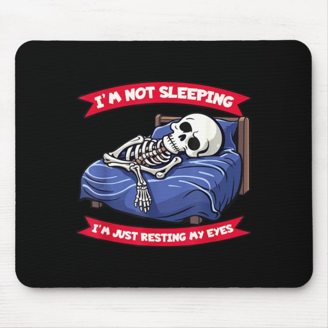 Mousepad Not Sleeng Im Just Resting, My Eyes Funny Fathers  (Frente)