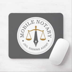 Mousepad Notário Público Móvel Assinatura Legal Personaliza