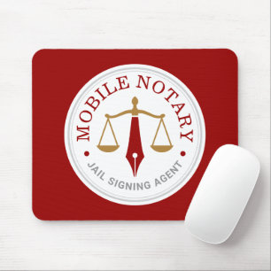 Mousepad Notário Público Móvel Assinatura Legal Personaliza