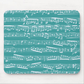 Mousepad Notas azuis da música do Aqua