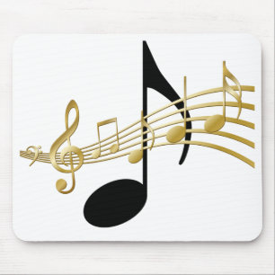 Mousepad Notas da música