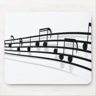 Mousepad Notas da música