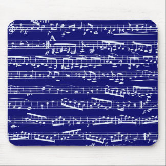 Mousepad Notas da música dos azuis marinhos