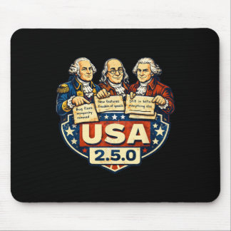 Mousepad Notas de Patch 2.5.0 dos Pais Fundadores Engraçada