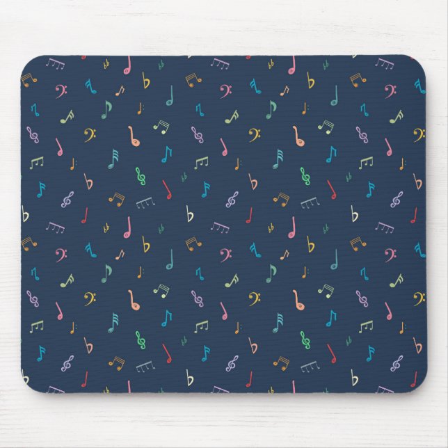 Mousepad Notas musicais (Frente)