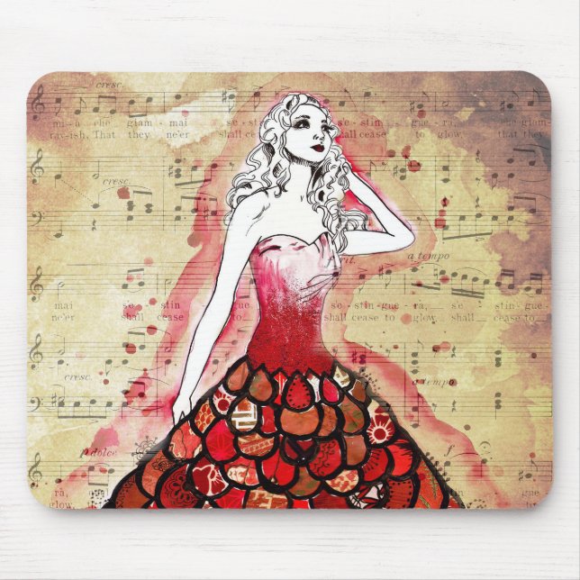 Mousepad Notas musicais! (Frente)