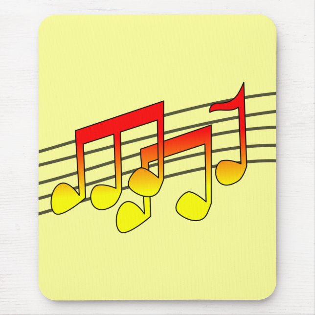 Mousepad Notas Musicais (Frente)