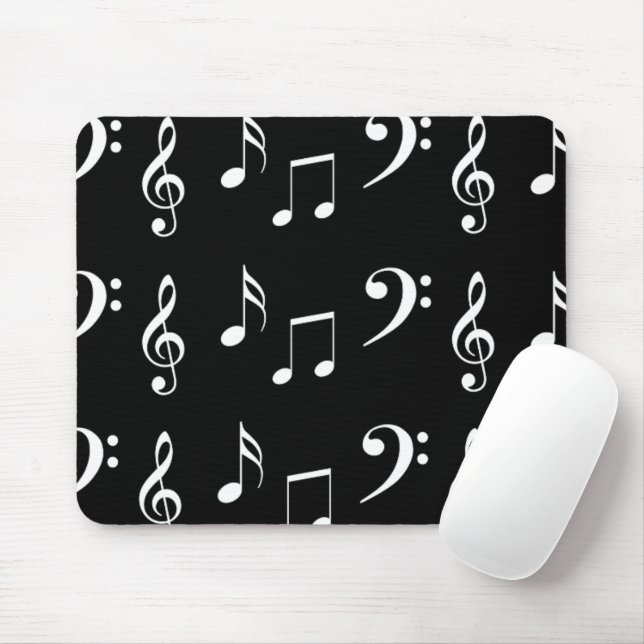 Mousepad Notas Musicais Música (Com mouse)