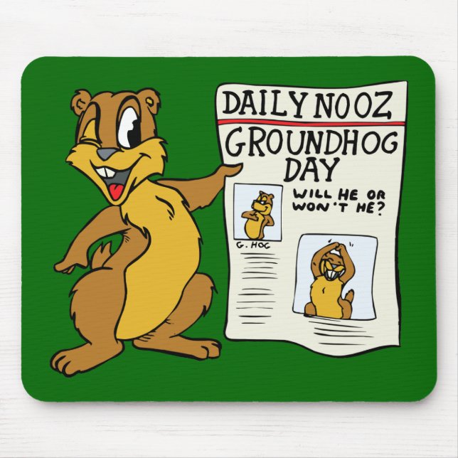 MousePad "Notícias do Dia da Marmota" (Frente)