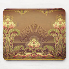 Mousepad Nouveau floral vitoriano frieze elegante