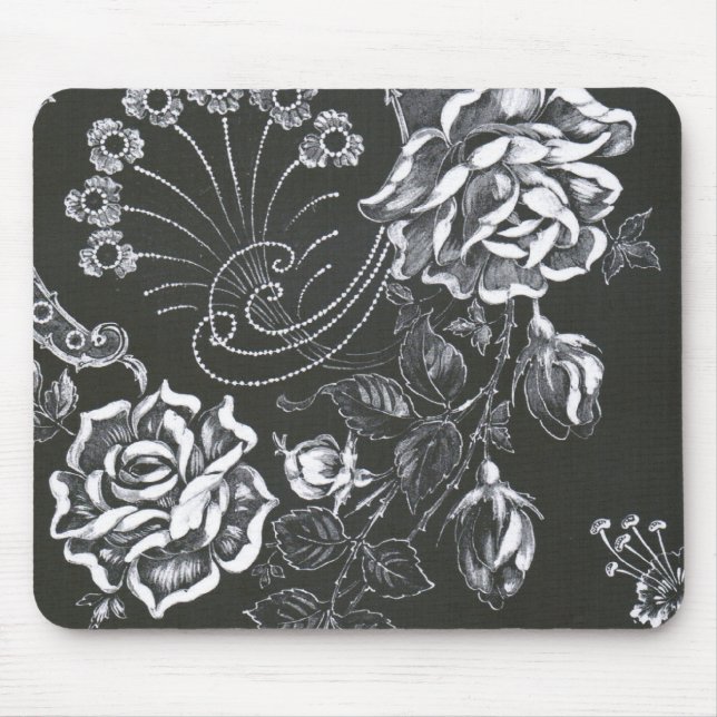 Mousepad Nouveau Negro Floral... (Frente)