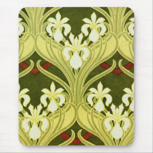 Mousepad Nouveau no verde do primavera
