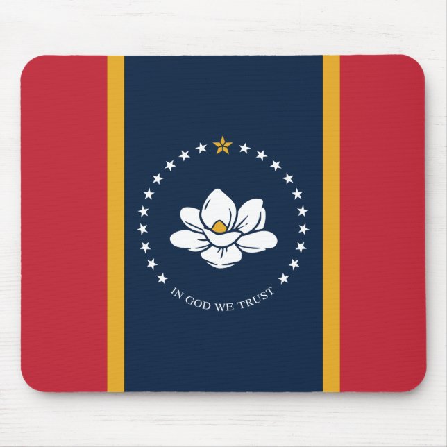 Mousepad Nova bandeira do Mississípi (Frente)