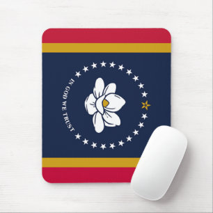 Mousepad Nova bandeira do Mississippi 2020