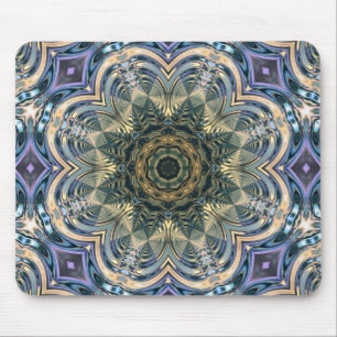 Mousepad Nova Era Boêmia Yoga Azul Roxo Mandala