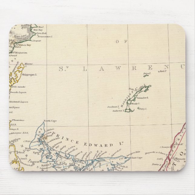 Mousepad Nova Escócia, NB, Lower Canada (Frente)