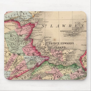 Mousepad Nova Escócia, New Brunswick, Mapa de Mitchell