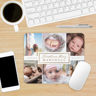 Mousepad Nova Foto Personalizada Do Bebê