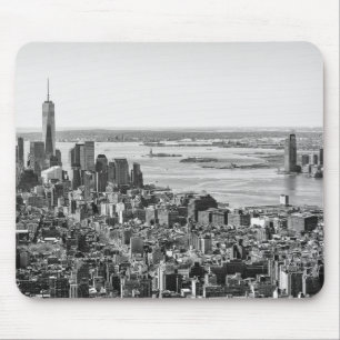 Mousepad Nova Iorque Branco preto - Skyline
