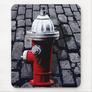 Mousepad Nova Iorque de Hidrocarbonetos de Fogo Vermelho