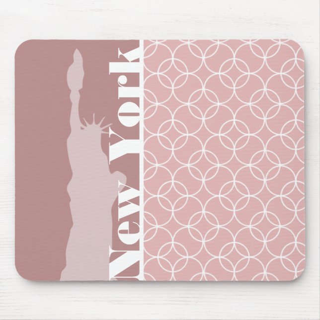 Mousepad Nova Iorque, Estátua da Liberdade Círculos Mauvico (Frente)