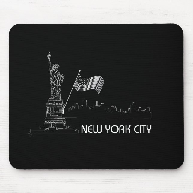 Mousepad Nova Iorque - Estátua da Liberdade dos EUA (Frente)