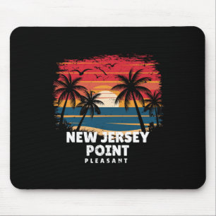 Mousepad Nova Jersey Point Pleasant Surfista Palmeira So