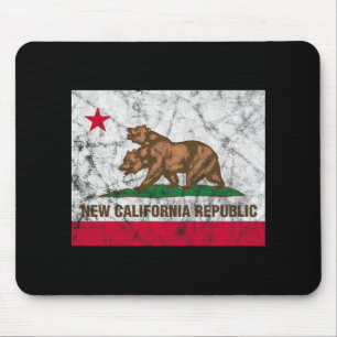 Mousepad Nova República Califórnia Bandeira Distendida do E