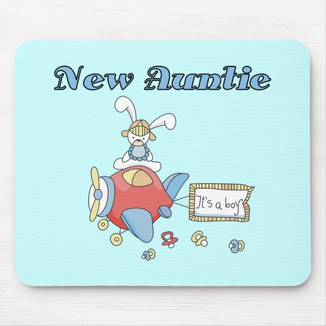 Mousepad Nova tia - Camisetas e presentes de avião (Frente)