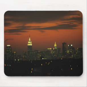 Mousepad Nova York, EUA. Paisagem urbana do uptown Manhatta