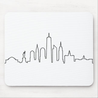 Mousepad NOVA YORK NYC Manhatten EUA City Skyline Silhouett