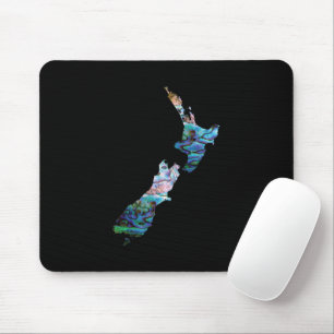 MOUSEPAD NOVA ZEALAND KIWI MAP SIMPLES PAUA