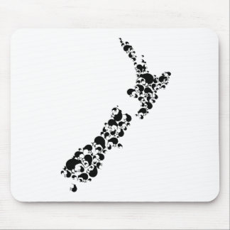 Mousepad NOVA ZELÂNDIA - cheio do kiwis - preto