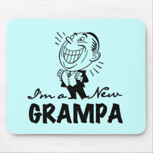 Mousepad Novas camisetas e presentes de vovô sorridentes