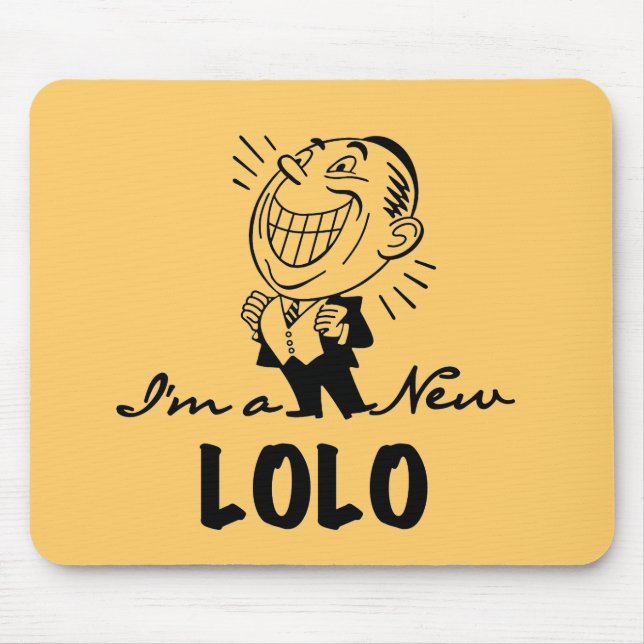 Mousepad Novas camisetas e presentes do Lolo sorridentes (Frente)
