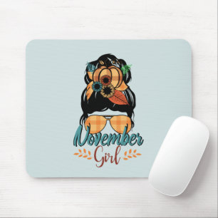 Mousepad Novembro Girl - Autumn Messy Bun Vibes