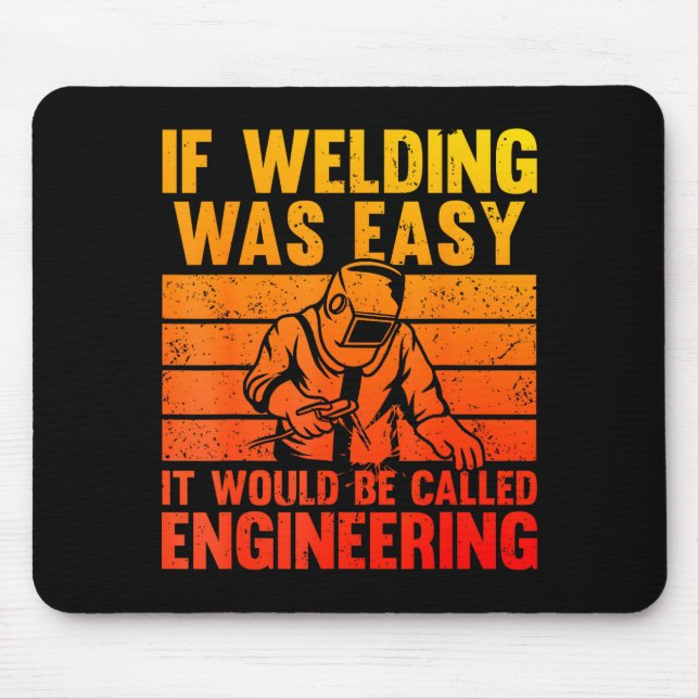 Mousepad Novidade de Soldagem para Homens Mulheres Mig Tig  (Frente)