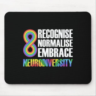 Mousepad Novidade Neurodiversidade Rainbow Infinity Autism 