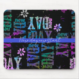 Mousepad Novo dia novo começo personalização editável