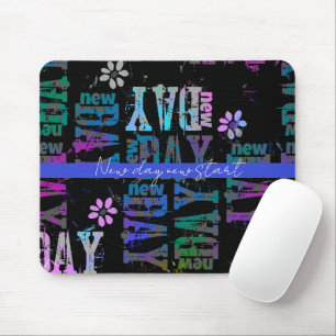 Mousepad Novo dia novo início personalização editável