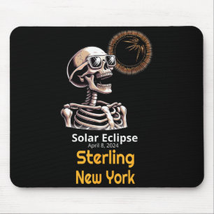 Mousepad Novo Esqueleto Divertido Eclipse Solar Sterling Yo