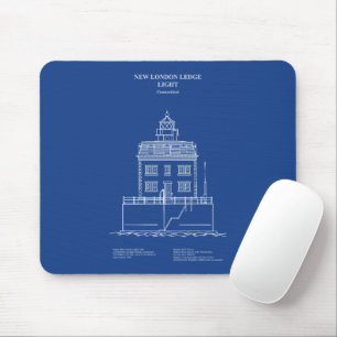 Mousepad Novo farol de Londres - Connecticut - AD