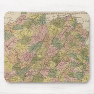 Mousepad Novo Mapa Da Virgínia