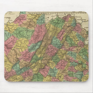 Mousepad Novo Mapa Da Virgínia 2