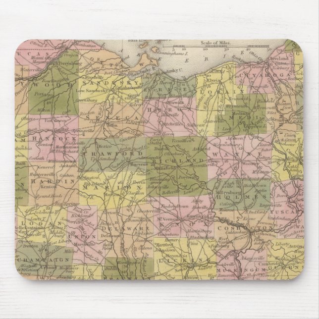 Mousepad Novo Mapa De Ohio (Frente)