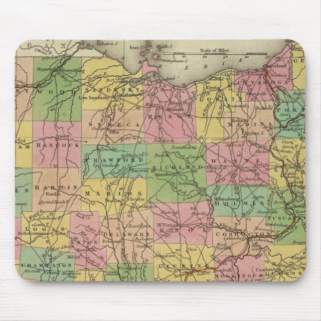 Mousepad Novo Mapa De Ohio 2 (Frente)