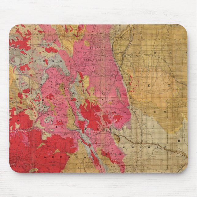 Mousepad Novo mapa geológico de Rand McNally (Frente)