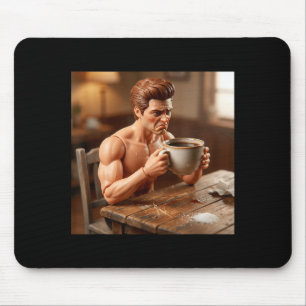 Mousepad Novo meme engraçado de boneco masculino angustiado
